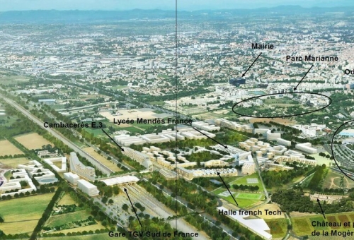 A LOUER A MONTPELLIER BUREAUX NEUFS - 2760 m² environ div. à partir de 126 m² environ